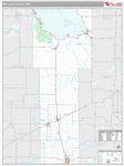 Mille Lacs Wall Map Premium Style